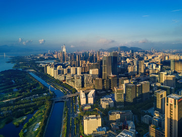 深圳科技园深圳湾后海早晨