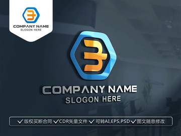 B字母LOGO标志