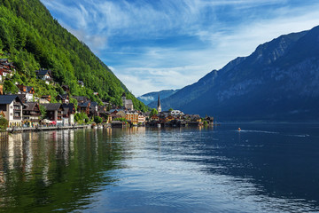 奥地利哈尔施塔特湖美景