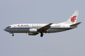 中国国际航空公司飞机降落