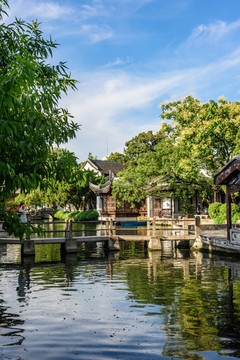 南京总统府太平湖美景