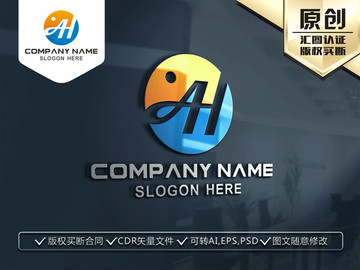 AH字母LOGO