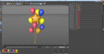 C4D气球