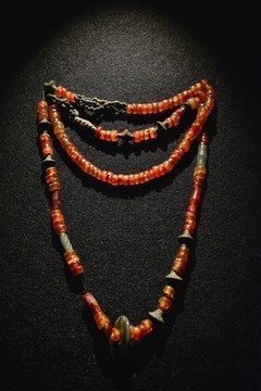 古代西周朝红玛瑙项链串饰
