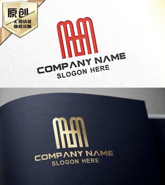 M字母中國(guó)風(fēng)LOGO設(shè)計(jì)