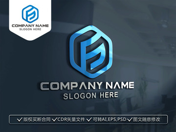 FS字母LOGO設(shè)計