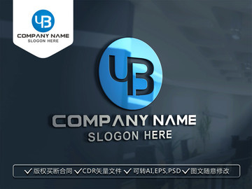 YB字母標(biāo)志LOGO設(shè)計(jì)