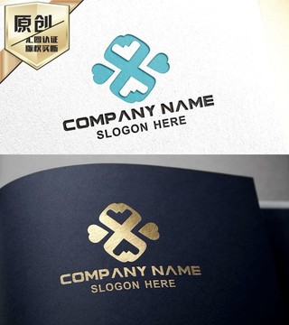 婚礼婚庆爱心LOGO