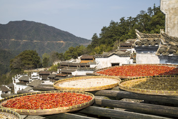 上饶婺源篁岭景区篁岭古村落