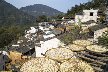 上饶婺源篁岭景区篁岭古村落