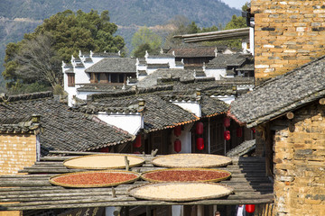 上饶婺源篁岭景区篁岭古村落