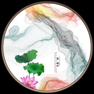 水墨畫(huà)圓形小品畫(huà)