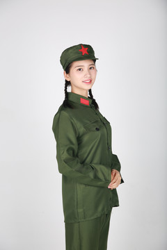 红军服装摄影图
