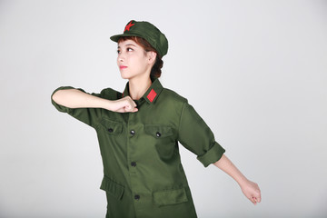 女生红军服装