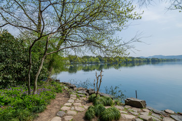 杭州西湖春天风光美景