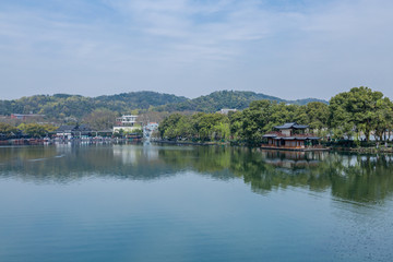 杭州西湖春天风光美景