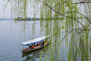 杭州西湖春天风光美景