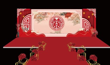 紅色傳統(tǒng)中式婚禮