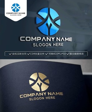 XY字母LOGO设计