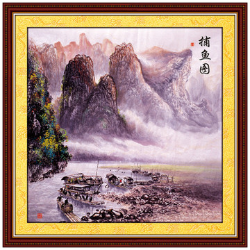 国画山水风景