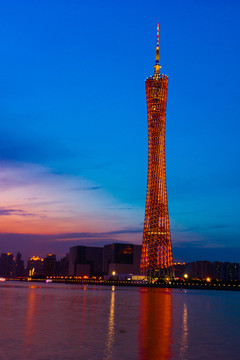 廣州夜景小蠻腰廣州塔