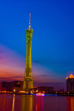 廣州夜景小蠻腰廣州塔