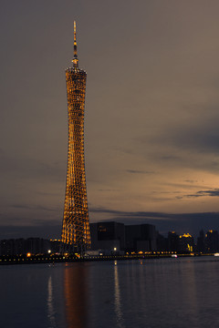 广州塔夜景珠江夜景