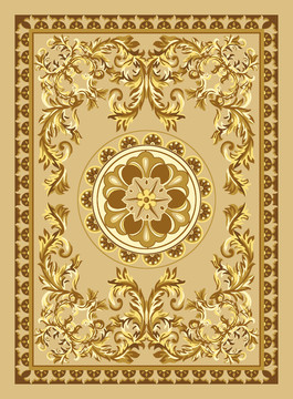 传统花纹地毯图案