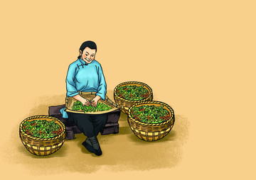 古代人物飲食文化之蔬菜采茶