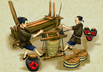 中国古代人物饮食文化压榨食用油