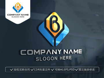 BY字母LOGO設(shè)計