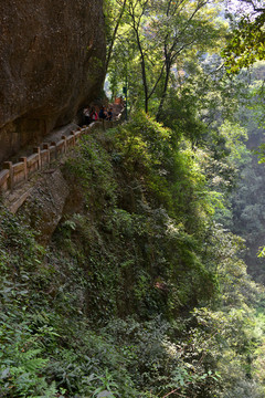 青城山古龙桥栈道