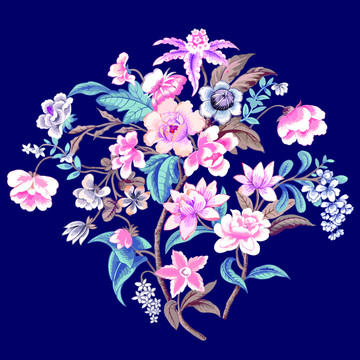 復(fù)古花卉