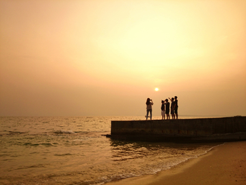 海边夕阳