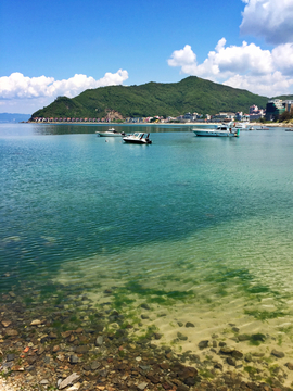 蓝天海景