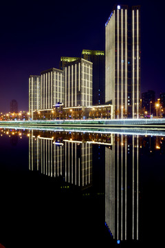 天津海河夜景