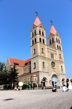 青岛德国建筑群天主教堂