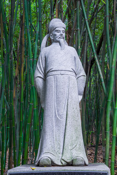 柳宗元雕像石像