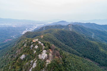 江西赣州赣县杨仙岭风光航拍