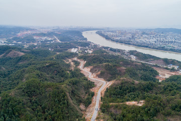 江西赣州赣县杨仙岭风光航拍