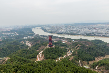 江西赣州赣县杨仙岭风光航拍