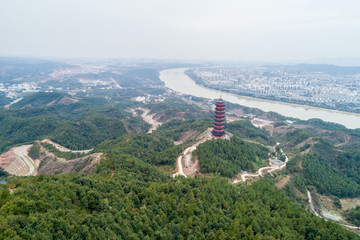 江西赣州赣县杨仙岭风光航拍