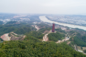 江西赣州赣县杨仙岭风光航拍