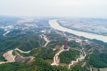 江西赣州赣县杨仙岭风光航拍