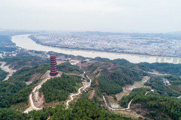 江西赣州赣县杨仙岭风光航拍