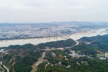 江西赣州赣县杨仙岭风光航拍