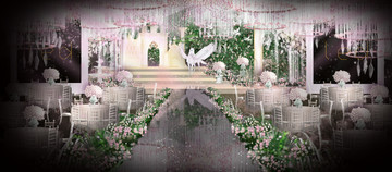 森林系婚礼舞台设计