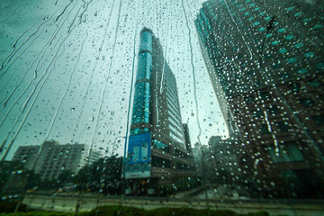 雨景城市