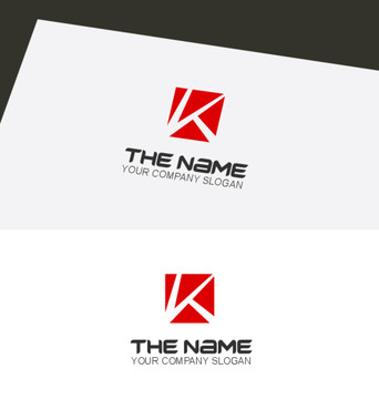 K字母元素LOGO標志