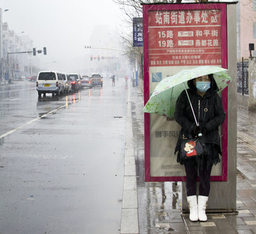 雨中